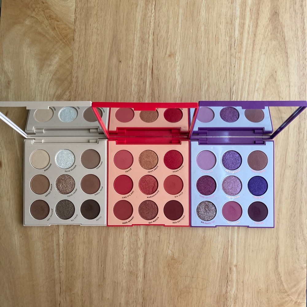 Colourpop Eyeshadow Palette bundle of 3